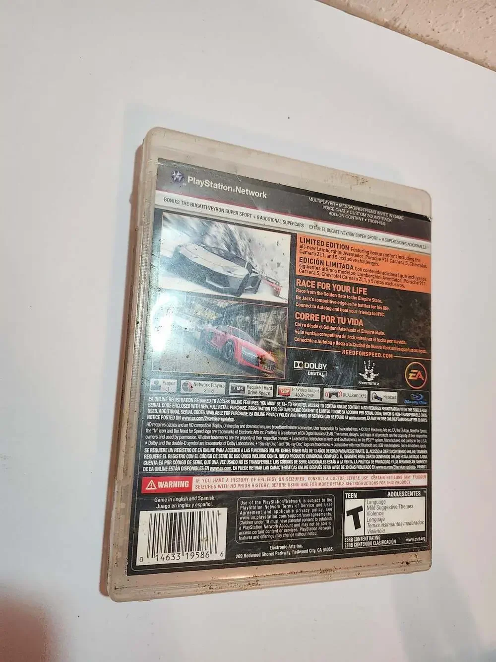 Need for Speed: The Run Limited Edition PlayStation 3 PS3 Video Game